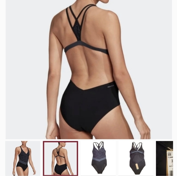 Adidas primeblue black swimsuit - Picture 2 of 8